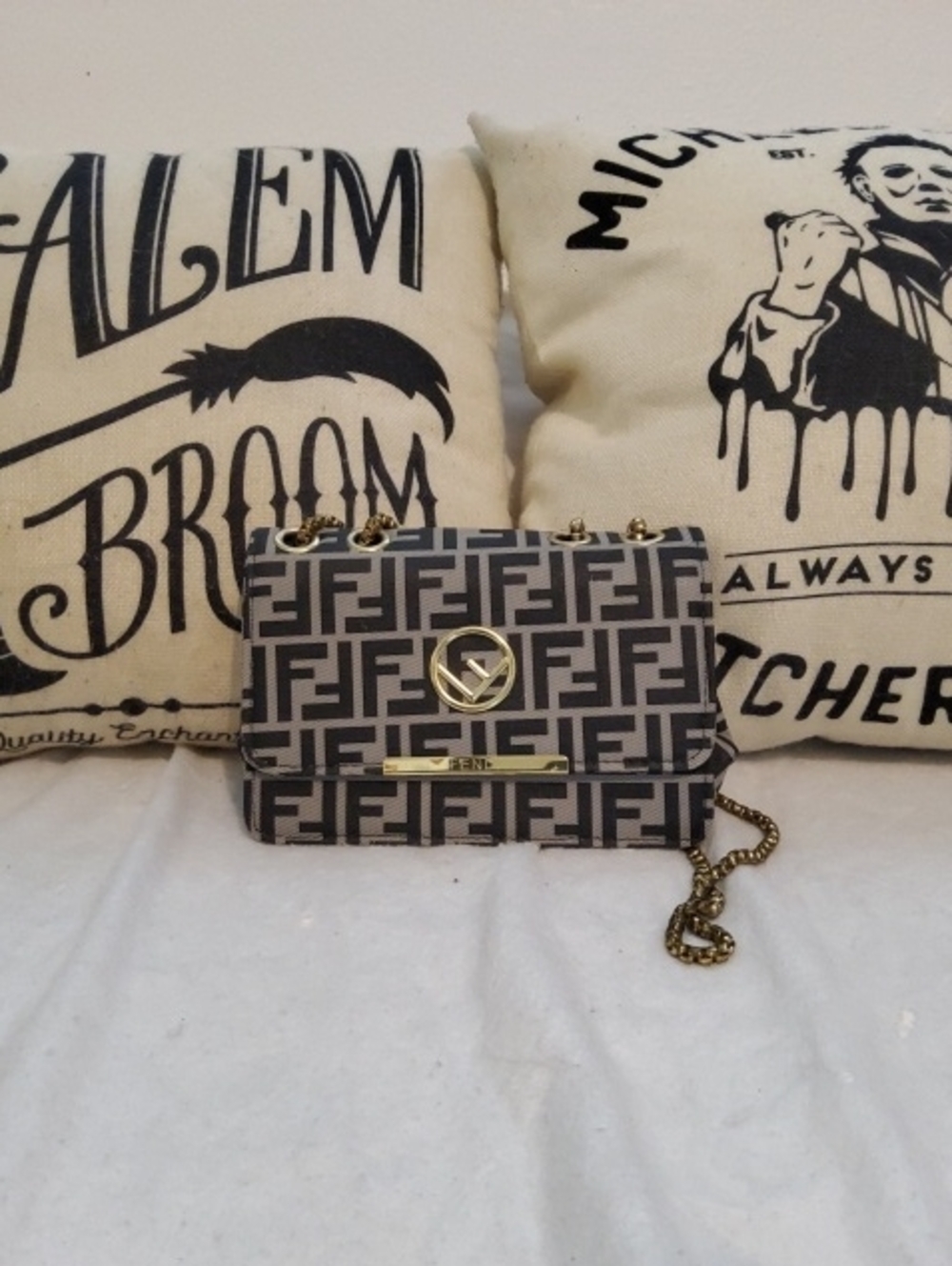 Fendi Monogram Crossbody Shoulder Bag 🛍️ Cute
